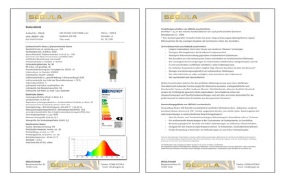 Segula LED G9 Stift matt 4,5W 300Lm 2.200K dimmbar