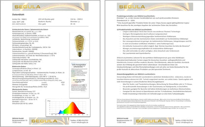 Segula LED Soft Rustika gold E27 3,2W 1900K dimmba