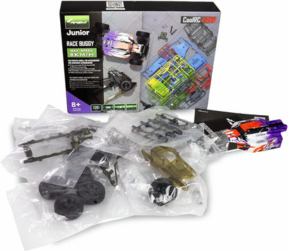 Amewi 22575 CoolRC DIY Race Buggy 2WD 1:18 8 km/h Kit, 51 Pieces