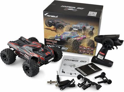 Amewi 22629 Hyper Go Remote Controlled truggy, Black/red, 1:24