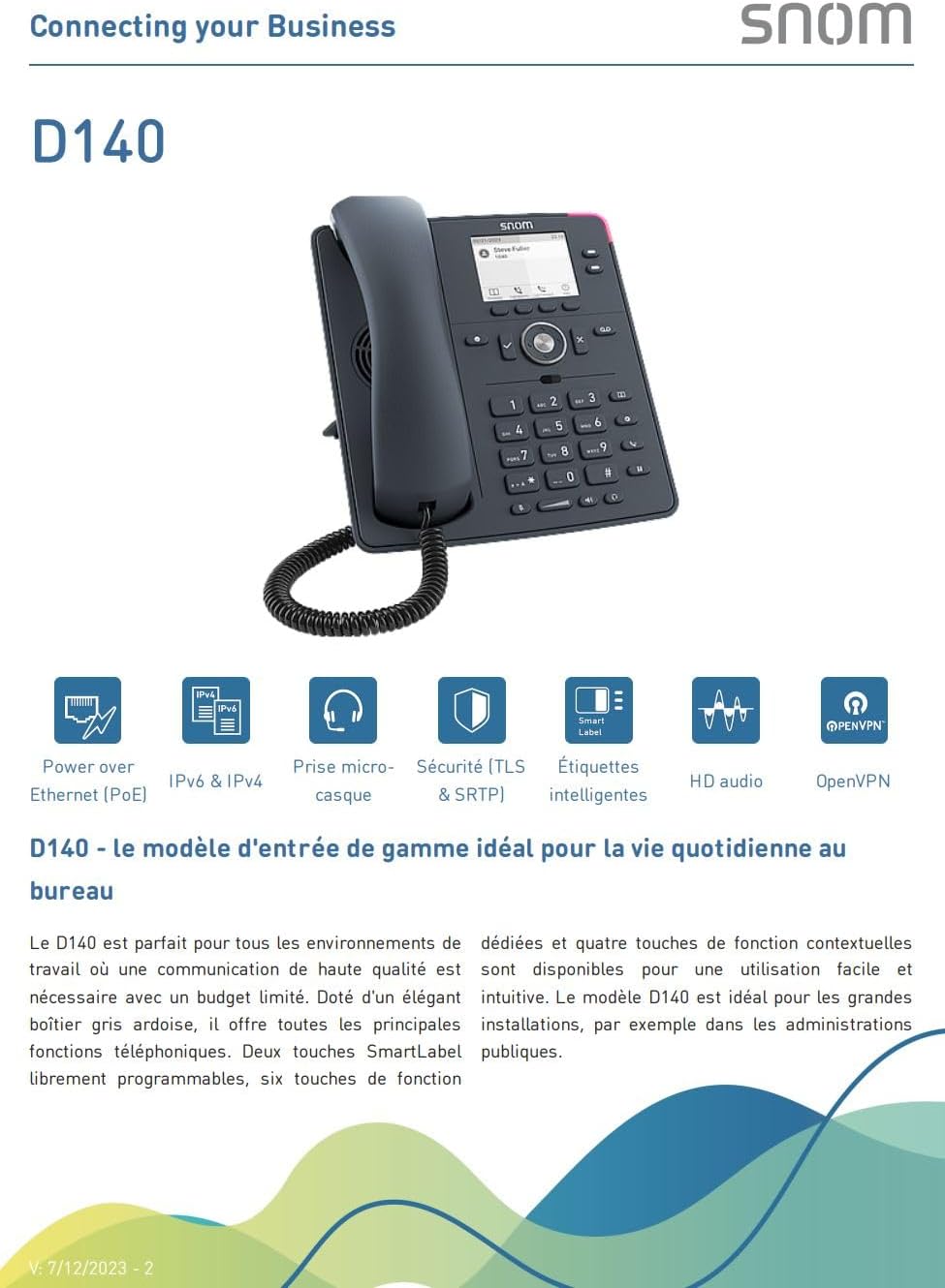 Snom Telefon D140