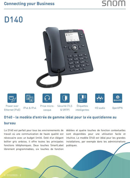 Snom Telefon D140