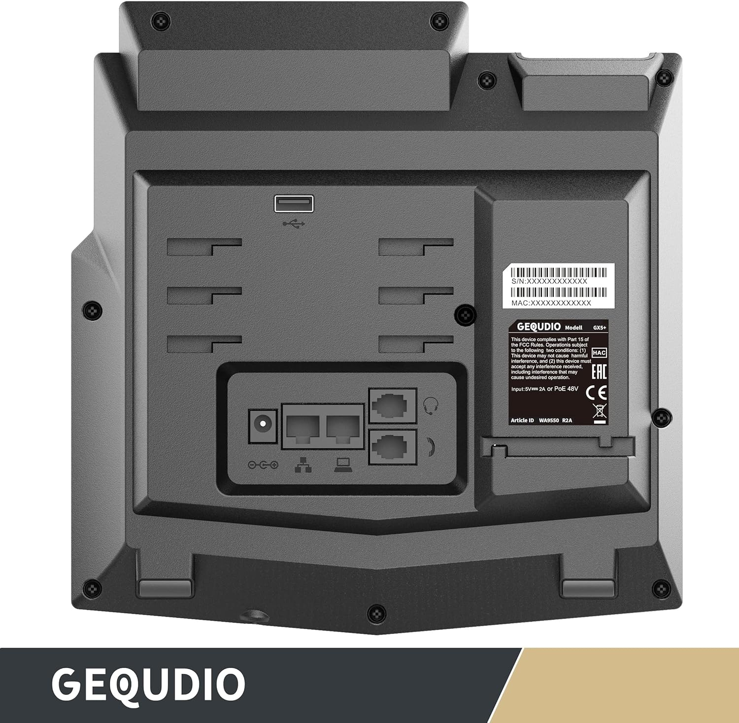 GEQUDIO GX5+ IP-Telefon Set mit Netzteil