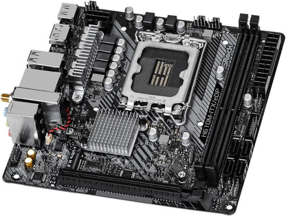 ASRock H610M ITX/eDP, Intel H610, 1700, Mini ITX, 2 DDR4, HDMI, DP, eDP, Wi-Fi, PCIe4, 1x M.2