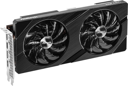 ASRock Intel ARC A750 Challenger D 8GB OC, 8GB DDR6, PCIe4, 2 HDMI, 2 DP, 2200MHz Clock, 0dB Cooling, Overclocked