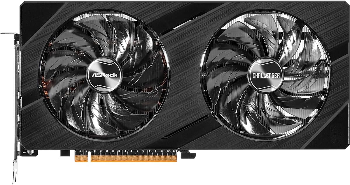 ASRock Intel ARC A750 Challenger D 8GB OC, 8GB DDR6, PCIe4, 2 HDMI, 2 DP, 2200MHz Clock, 0dB Cooling, Overclocked