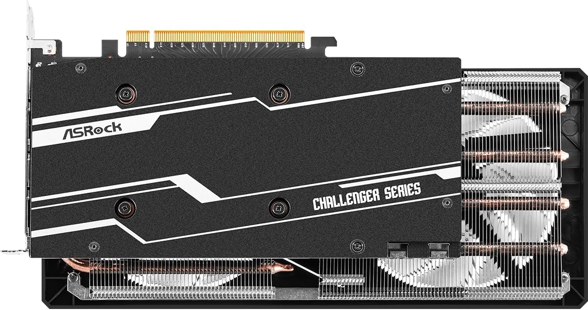 ASRock Intel ARC A750 Challenger D 8GB OC, 8GB DDR6, PCIe4, 2 HDMI, 2 DP, 2200MHz Clock, 0dB Cooling, Overclocked