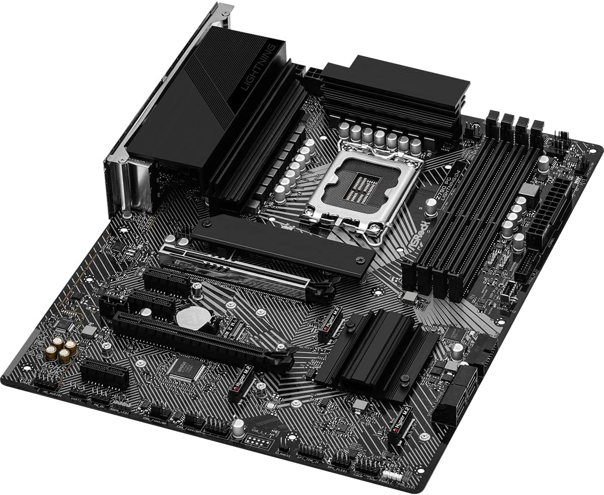 ASRock Z790 Z790 PG LIGHTNING D4, 4 X DDR4, HDMI, EDP, 4 M.2, 4 SATA, USB C Z790 PG Lightning/D4