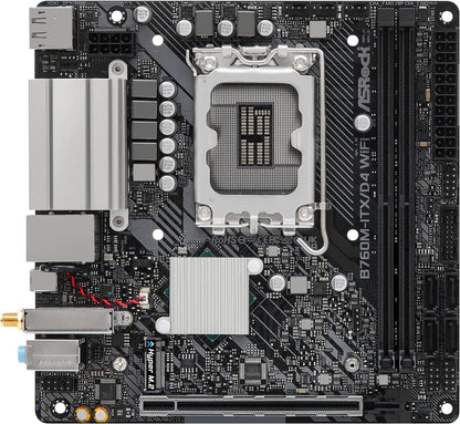 ASRock B760M-ITX/D4 WIFI, Intel B760, 1700, Mini ITX, 2 DDR4, HDMI, DP, Wi-Fi 6E, GB LAN, PCIe4, 1x M.2