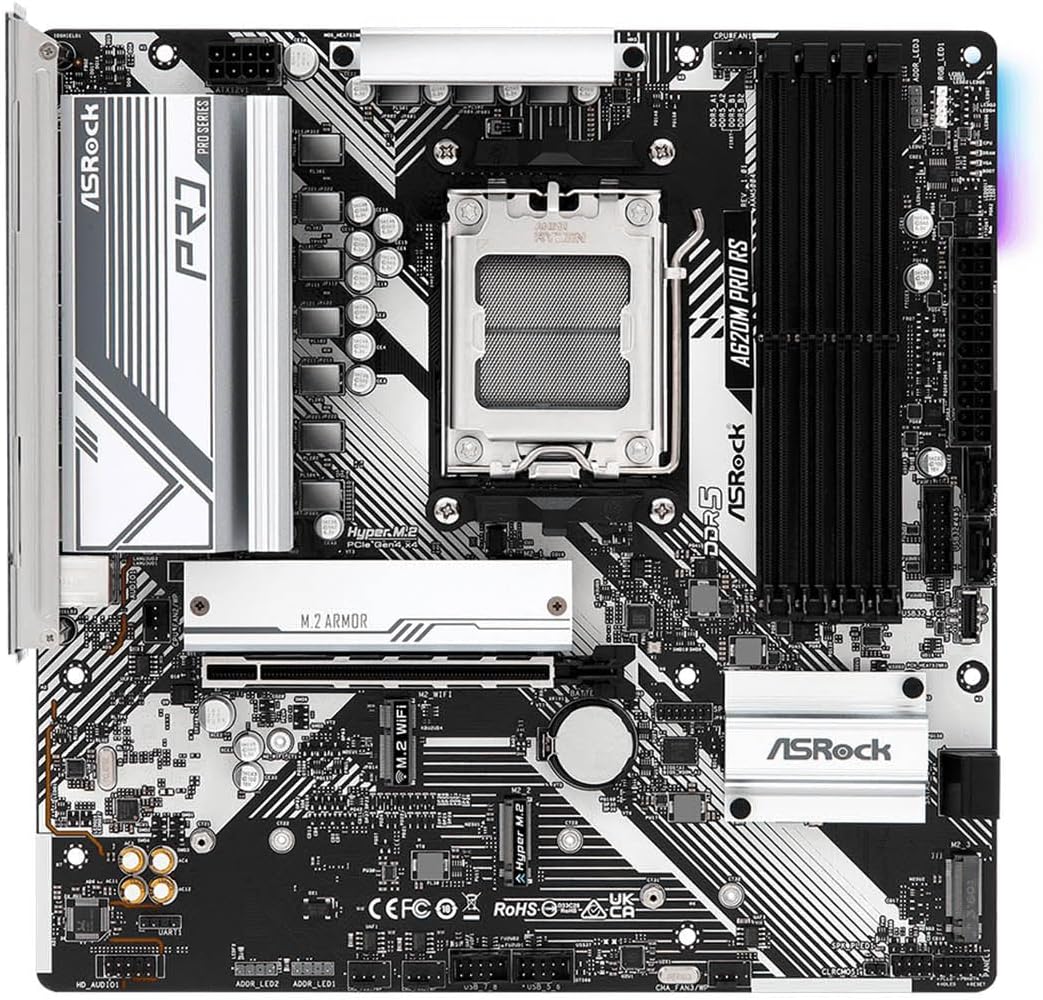 ASROCK A620M Pro RS AMD A620 Emplacement AM5 micro ATX