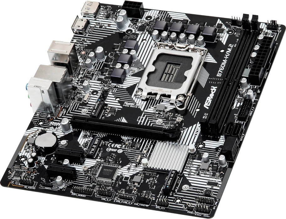 ASRock B760M-H/M.2 DDR5 (Intel LGA 1700) Micro ATX