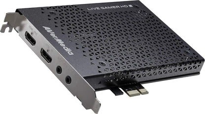 AVerMedia Live Gamer HD 2 - PCIe Internal Game Capture Card, HDMI and 3.5 mm, PassThrough, Ultra Low Latency,1080p60 Uncompressed Streaming Technology for PS4, Xbox, Switch Live Gamer - (GC570)