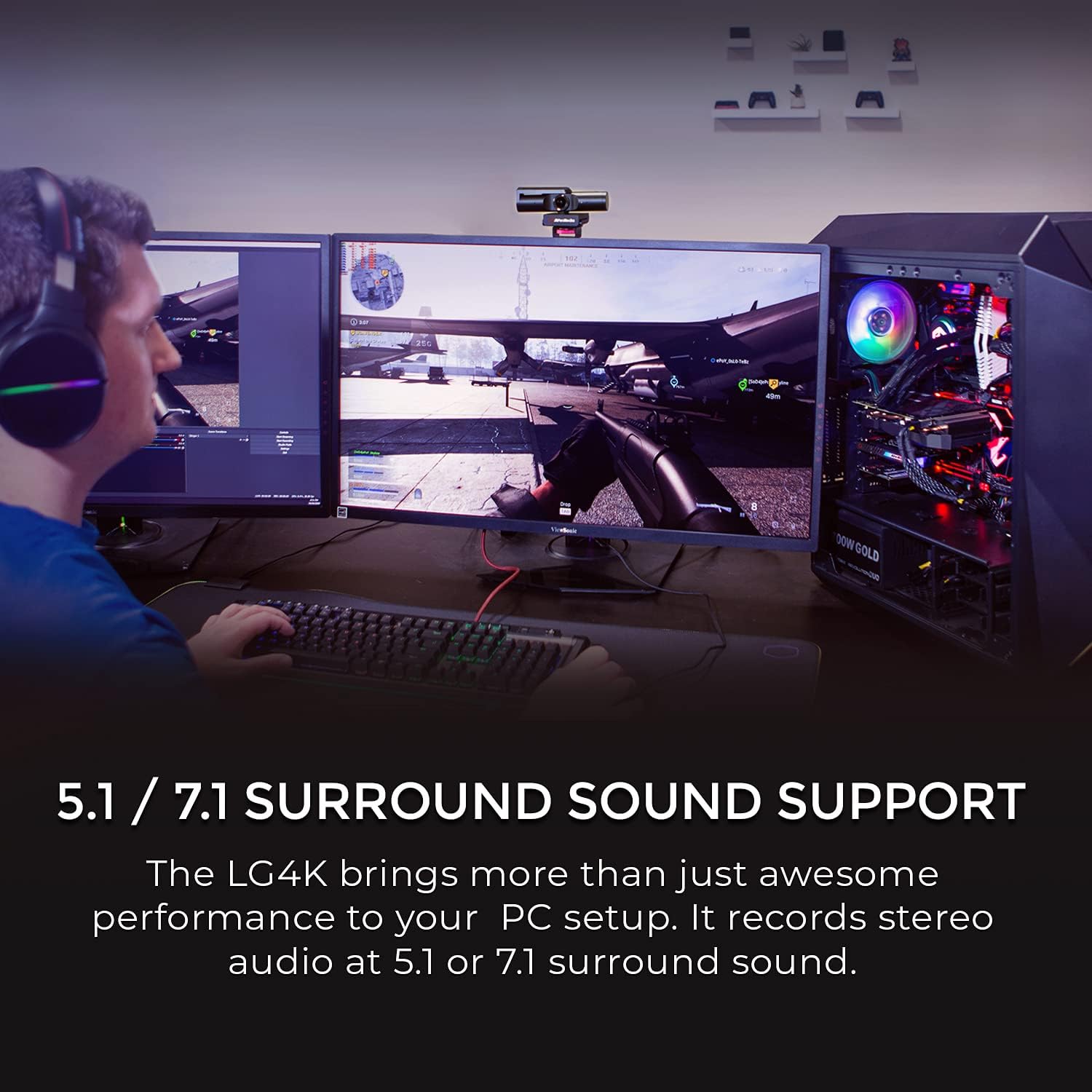 AVerMedia Game Capture Card - Streaming and Recording 4K60 HDR with ultra-low latency on PS5, PS4 Pro, Xbox Series X/S, Xbox One X, in OBS, Twitch, YouTube - GC573 Live Gamer 4K 0.8" x 4.9" x 5.9"