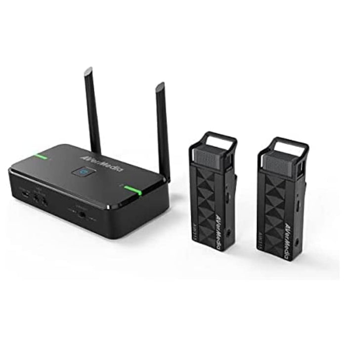 AVerMedia 2 x Wireless Teacher and Trainer Pickups without Charging Base/Storage 15-20m Anti-Interference Noise Cancelling AW315