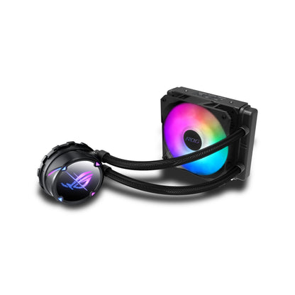 ASUS ROG STRIX LC II 120 ARGB All-in-One CPU-Wasserkühlung (Aura Sync ARGB Beleuchtung, adressierbarer ROG 120 mm RGB-Lüfter, schwarz) 1 Lüfter ROG Strix LC II ARGB