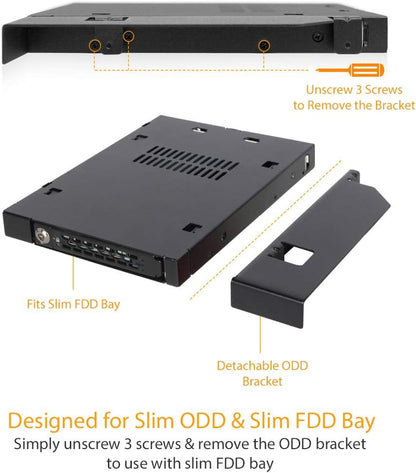 `We-Ra. IcyDock 6,3cm SATAI-III/SAS HDD&SSD - Sli`