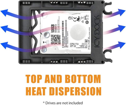 `Einbaurahmen IcyDock 3x6,3cm IDE/SATA in 3,5 HDD`
