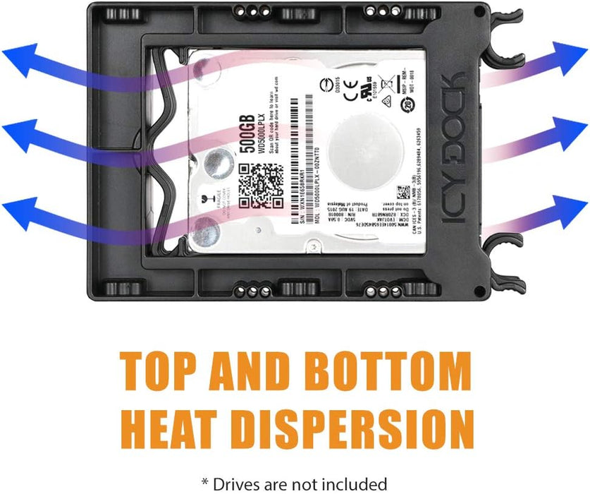 `Einbaurahmen IcyDock 3x6,3cm IDE/SATA in 3,5 HDD`