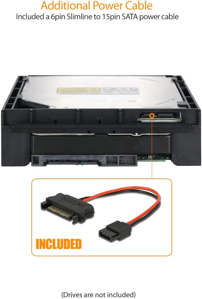 ICY DOCK 5.25” Ext. Bay to 3.5” HDD/Device Bay + Ultra Slim ODD Bay Mounting Kit Bracket Adapter | Flex-FIT Duo MB343SPO