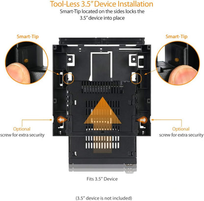 ICY DOCK 5.25” Ext. Bay to 3.5” HDD/Device Bay + Ultra Slim ODD Bay Mounting Kit Bracket Adapter | Flex-FIT Duo MB343SPO