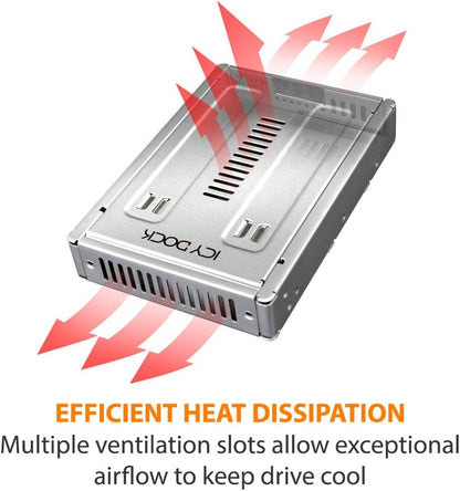 Icy Dock MB982IP-1S-1 2.5-inch to 3.5-inch Full Metal SAS HDD and SSD Converter