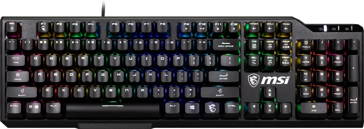 `MSI Vigor GK-41 LR Gaming Keyboard, verkabelt`