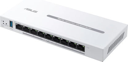 ASUS Expert WiFi EBG19P Gigabit PoE+ VPN kabelgebundener Router (8 PoE+ Ports, 123W, bis zu 3 WAN-Ethernet-Ports + 1 USB-WAN, kommerzielle Netzwerksicherheit, Verwaltung per ExpertWiFi-App