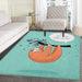 Animal Area Silky Smooth Rugs Cartoon Design Print Sloth with a Flirty Quote So You Come Here Often Color Image Floor Mat Pattern 4'x6' Multicolor