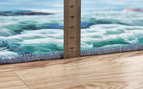 Animal Area Silky Smooth Rugs Cartoon Design Print Sloth with a Flirty Quote So You Come Here Often Color Image Floor Mat Pattern 4'x6' Multicolor