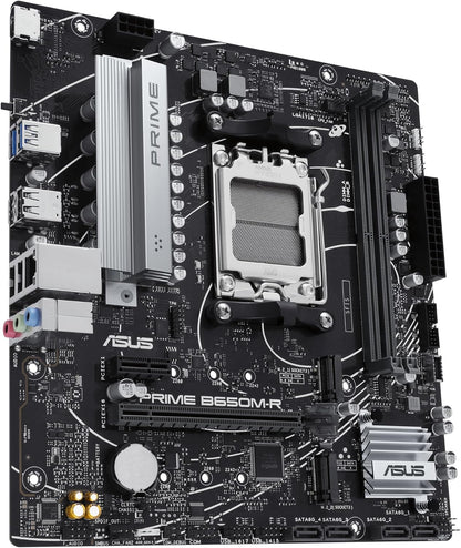 Asus PRIME B650M-R, AMD B650, AM5, Micro ATX, 2 DDR5, HDMI, 2.5G LAN, PCIe4, 2x M.2