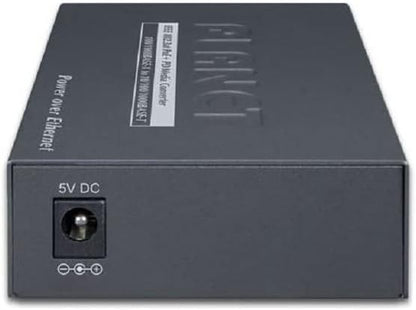 Planet 802.3at PoE+ PD Netzwerk Medienkonverter 2000 Mbit/s Schwarz
