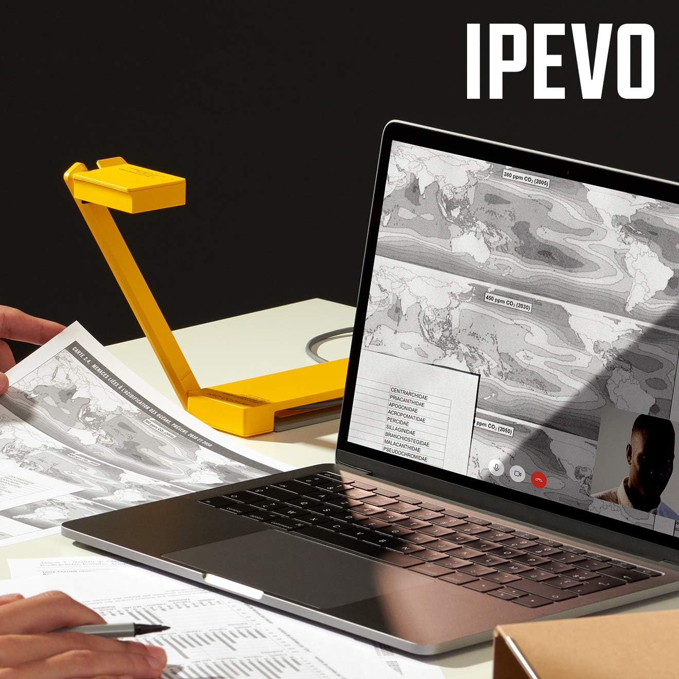Ipevo DO-CAM Creator's Edition Portable & Compact Ultra HD 8MP USB Camera for Professional Visual Presentations and Communication — Webcam for Conference Calls, Distance Learning, Remote Work.