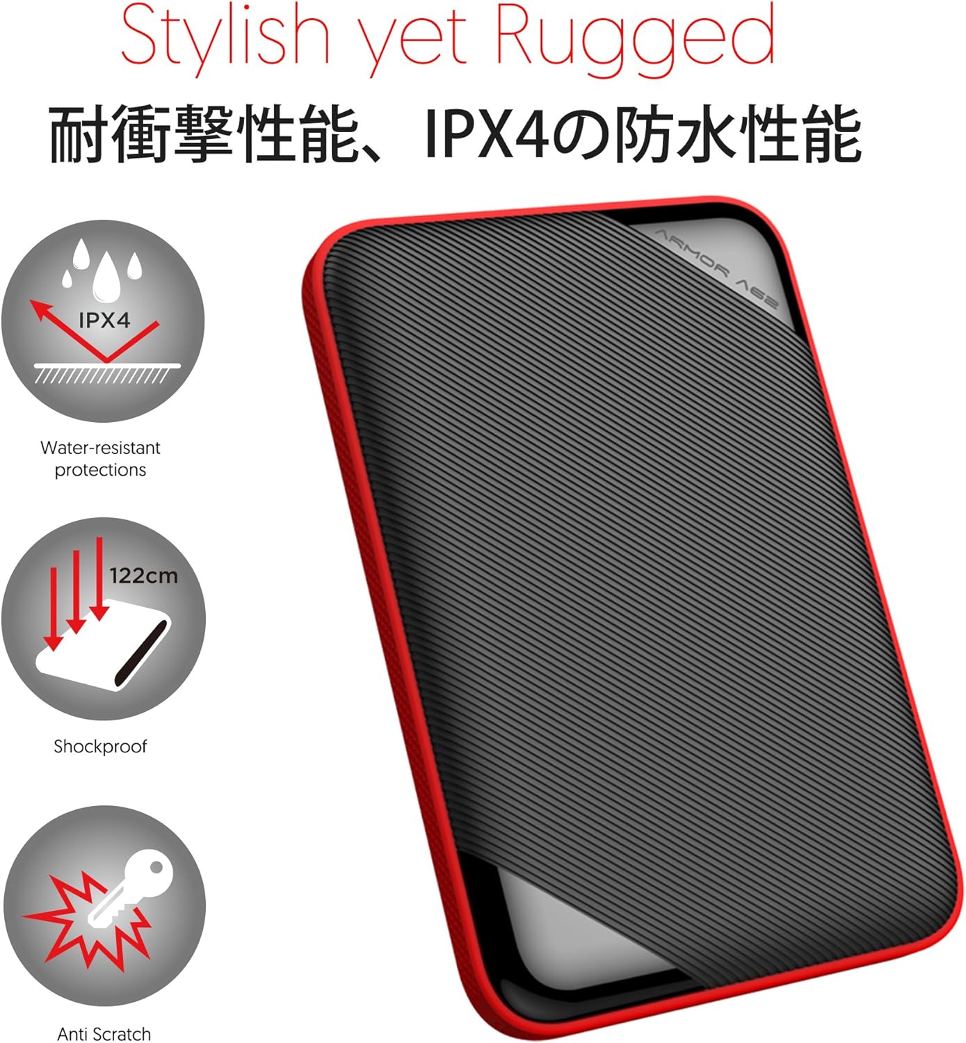 Silicon Power 6.3cm (2.5) 4TB USB3.0 A62 Black/Sh
