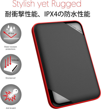 Silicon Power 6.3cm (2.5) 4TB USB3.0 A62 Black/Sh