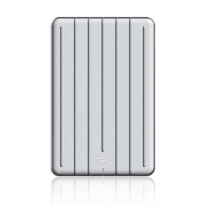 Silicon Power 2TB Rugged Portable Hard Drive, 100% Aluminium Slim Case ( 12 mm.), LED Indicator, Shockproof up to 1.22m, Type C to USB 3.1 2 Tb