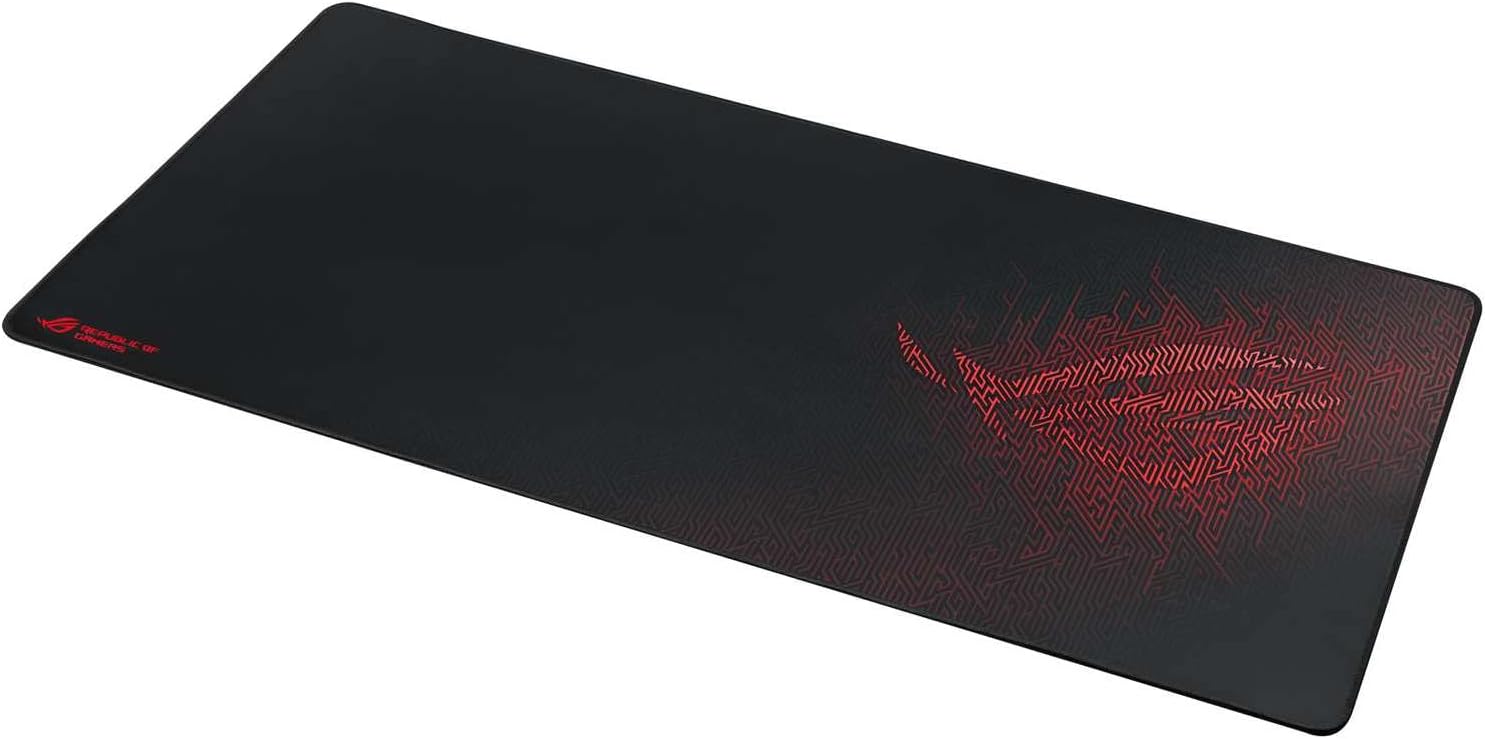 ASUS ROG Sheath Extended Soft Cloth Gaming Mouse Pad with Smooth Gliding Surface and Non-Slip Base