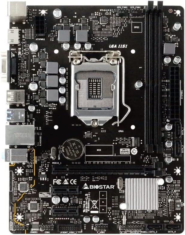 Equipped with Intel H310 Chipset, Supports 9th and 8th Generation Intel Core Processors, HDMI, D-Sub Terminals, Gigabit LAN Compatible, MicroATX Motherboard