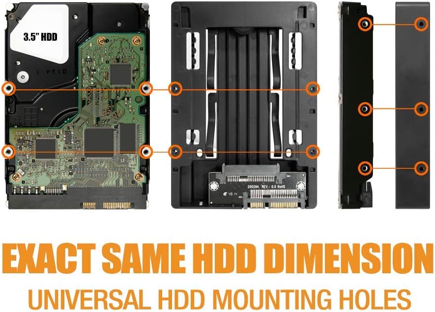 ICY DOCK EZConvert Lite MB882SP-1S-3B - 2,5" zu 3,5" SATA HDD/SSD Adapter - Zwei Stück