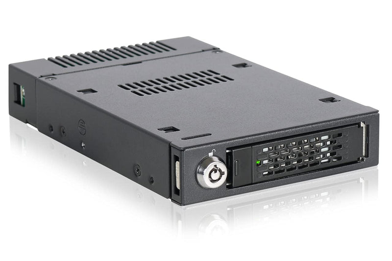 ICY DOCK U.2 / U.3 NVMe PCIe 4.0 SSD Wechselrahmen (bis 15mm SSD-Höhe) - Vollmetall - ToughArmor MB601VK-1B Wechselrahmen mit U.2 / U.3 Tray