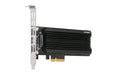 ICY DOCK EZConvert EX Pro MB987M2P-1B takes an M.2 NVMe PCIe SSD up to 110 mm in length in a PCIe 4.0 x4 slot - including slot bracket and heatsink, black
