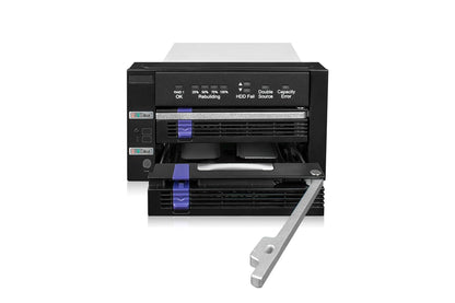 FatCage RAID MB901SPR-B R1 2X 2.5"/3.5" SATA RAID1/JBOD Mobile Rack for 1x 5.25" Bay Black MB901SPR-B R1 (RAID1 / JBOD)