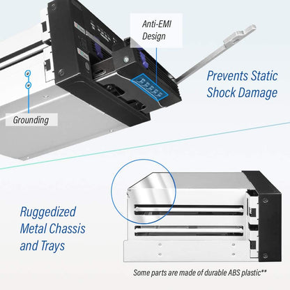FatCage RAID MB901SPR-B R1 2X 2.5"/3.5" SATA RAID1/JBOD Mobile Rack for 1x 5.25" Bay Black MB901SPR-B R1 (RAID1 / JBOD)