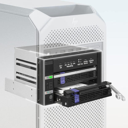FatCage RAID MB901SPR-B R1 2X 2.5"/3.5" SATA RAID1/JBOD Mobile Rack for 1x 5.25" Bay Black MB901SPR-B R1 (RAID1 / JBOD)