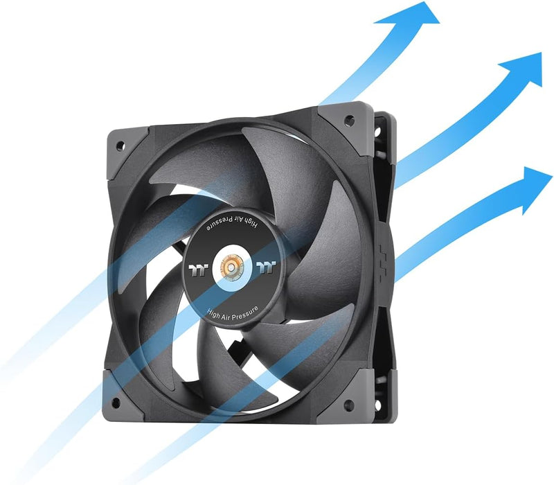 Thermaltake SWAFAN GT12 | PC Cooling Fan | TT Premium Edition | 1 Pack Black