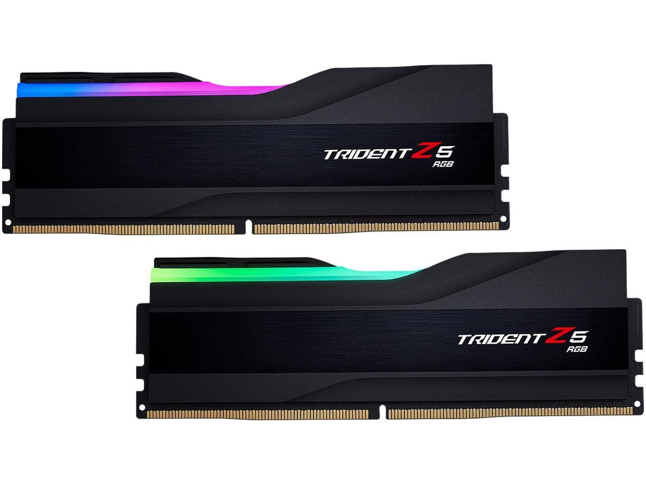 G.SKILL Trident Z5 RGB Series (Intel XMP 3.0) DDR5 RAM 48GB (2x24GB) 8200MT/s CL40-52-52-131 1.35V Desktop Computer Memory UDIMM - Matte Black (F5-8200J4052F24GX2-TZ5RK