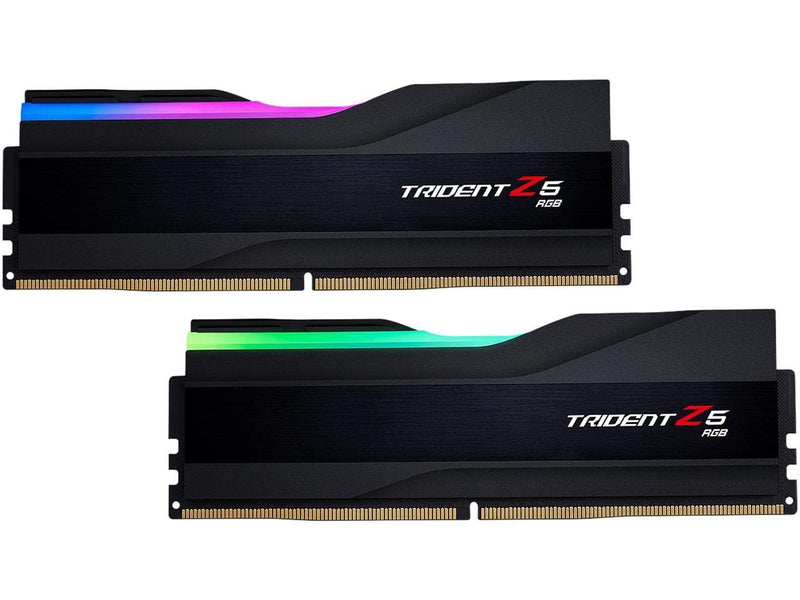G.SKILL Trident Z5 RGB Series (Intel XMP 3.0) DDR5 RAM 48GB (2x24GB) 8200MT/s CL40-52-52-131 1.35V Desktop Computer Memory UDIMM - Matte Black (F5-8200J4052F24GX2-TZ5RK