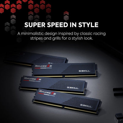 G.Skill Ripjaws S5 F5-5600J4040D24GX2-RS5K module de mémoire 48 Go 2 x 24 Go DDR5 5600 MHz 48GB RipJaws S5 Series Black