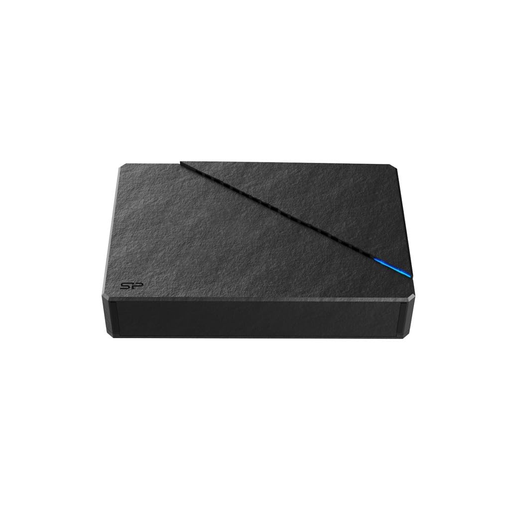 Silicon Power S07 External Drive HDD 8 TB 3 5 USB 3.2 LED (SP080TBEHDS07C3K) Black