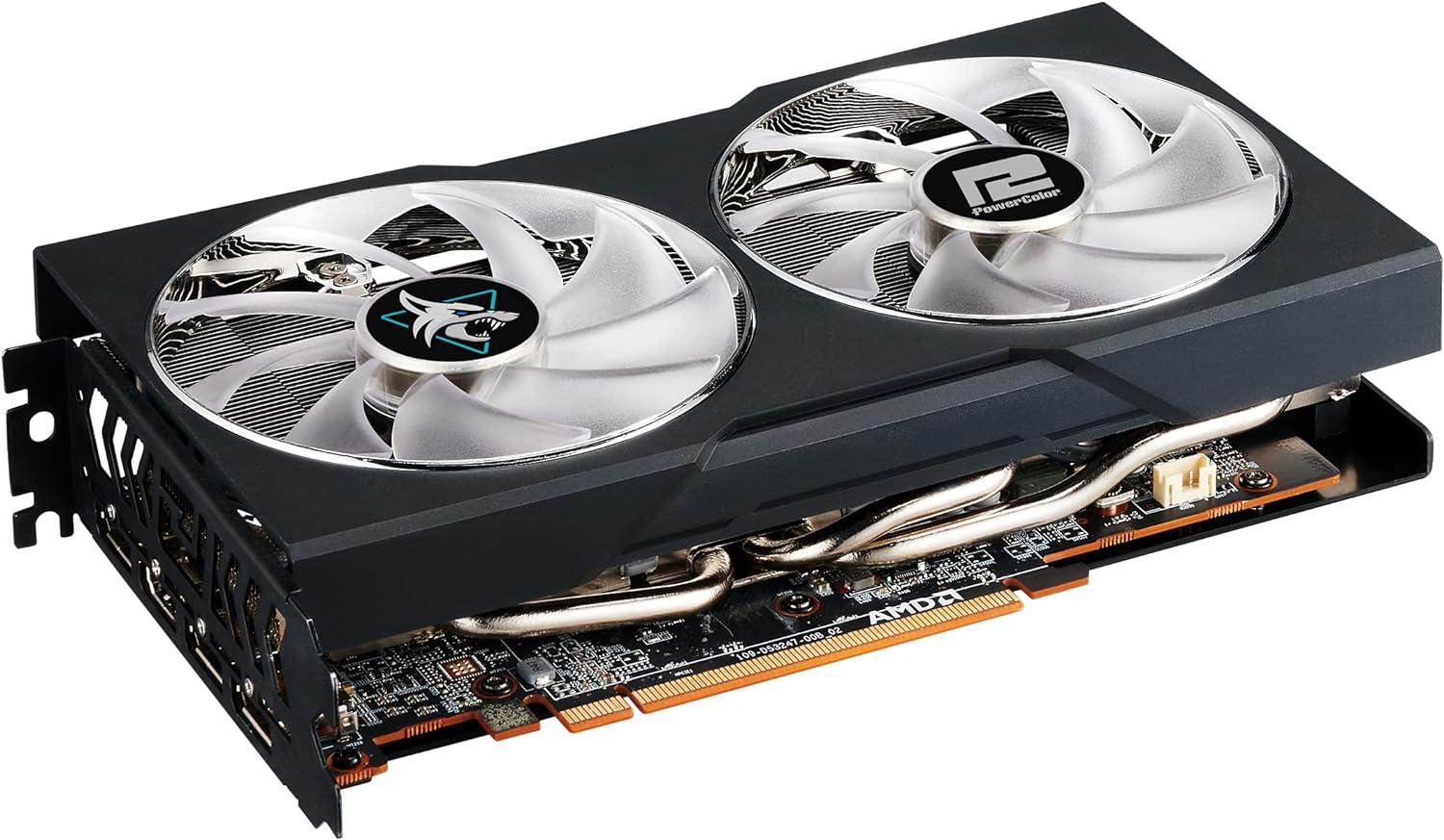 POWERCOLOR Radeon RX 7600 Hellhound OC (8GB GDDR6/PCI Express 4.0/2695MHz/18000MHz)