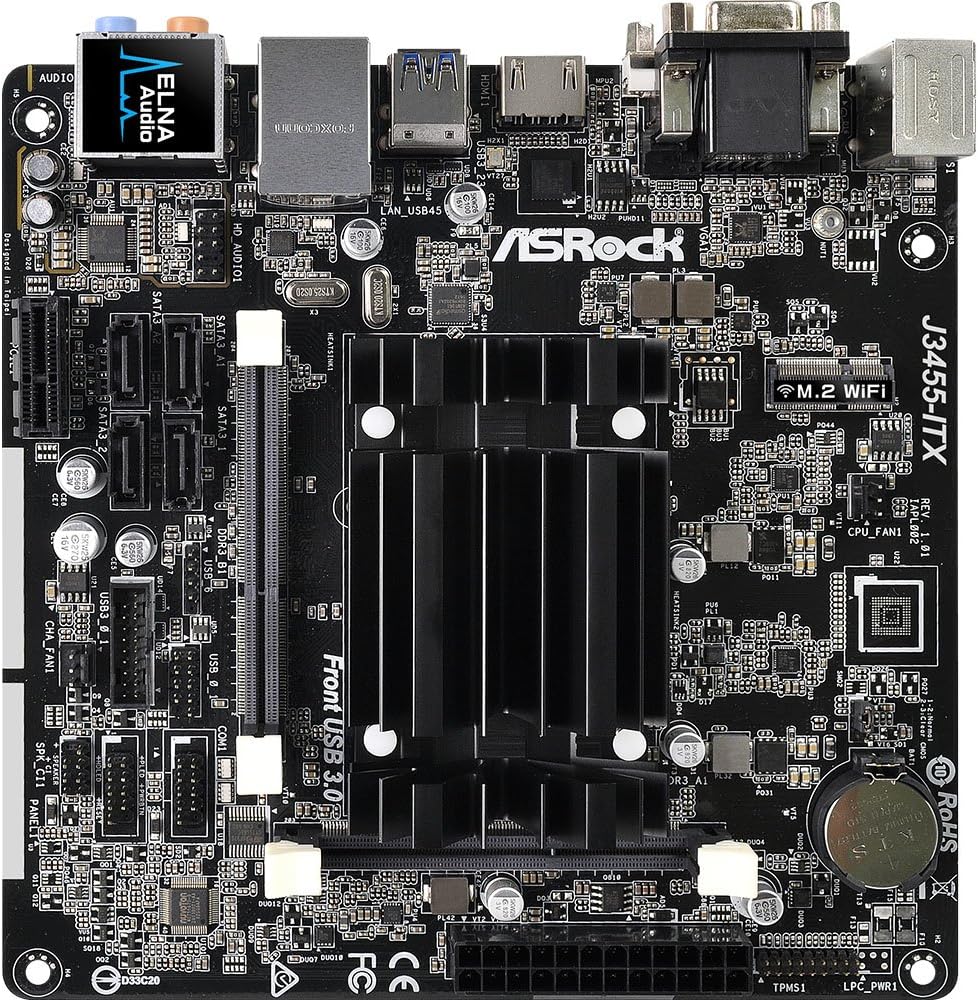 ASRock J3455-ITX Apollo Lake SOD/U3/4S3 M-ITX Motherboard - Grey